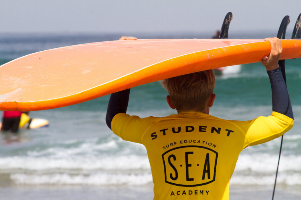 Surf Education Academy surfing lessons for kids at la jolla shores in san diego