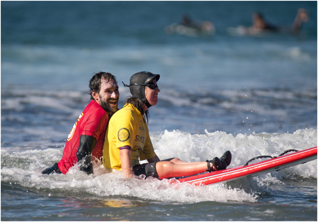 Sean Brody will always be seen in the water with his team of instructors and surfers