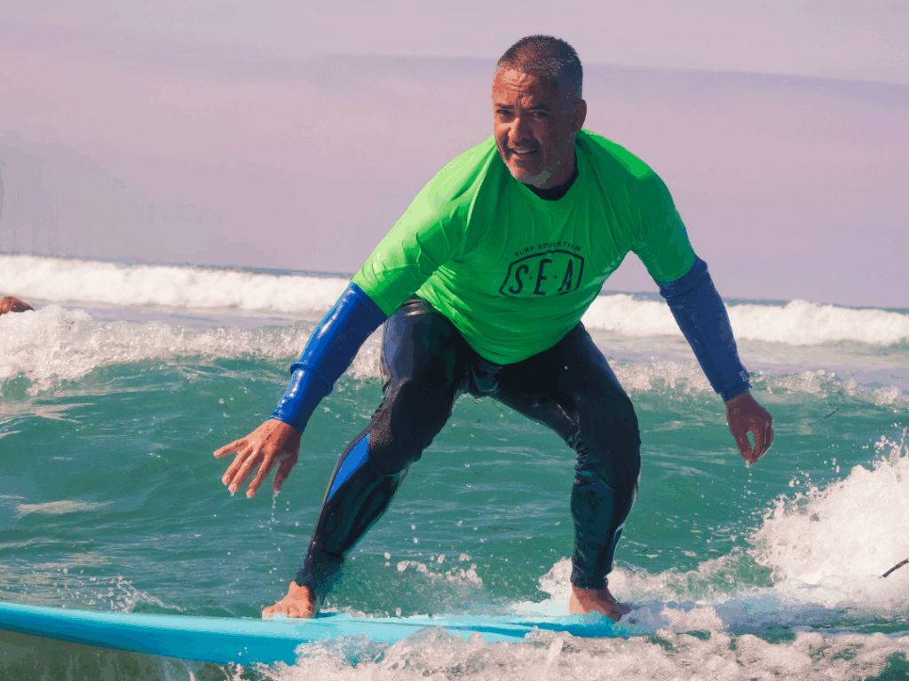 SEA Surf educ taion academy surf lesson privates surfing at la jolla shores in san diego california