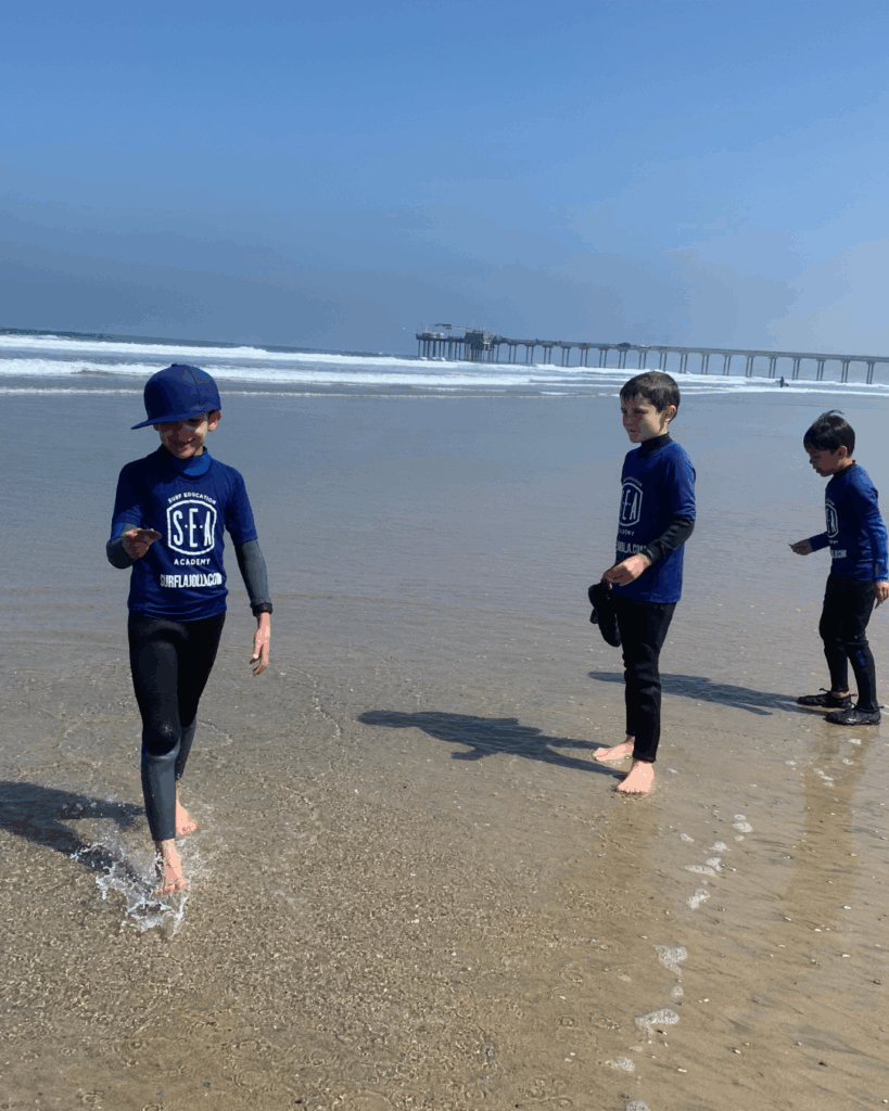 SEA Adventure Camp where kids explore and surf at a summer camp in la jolla shores san diego california