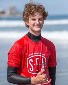 Surf Instructor male at la jolla shores for Surf Education Academy