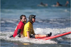 Sean Brody and Surf Education Academy with CAF for adaptive surfing event